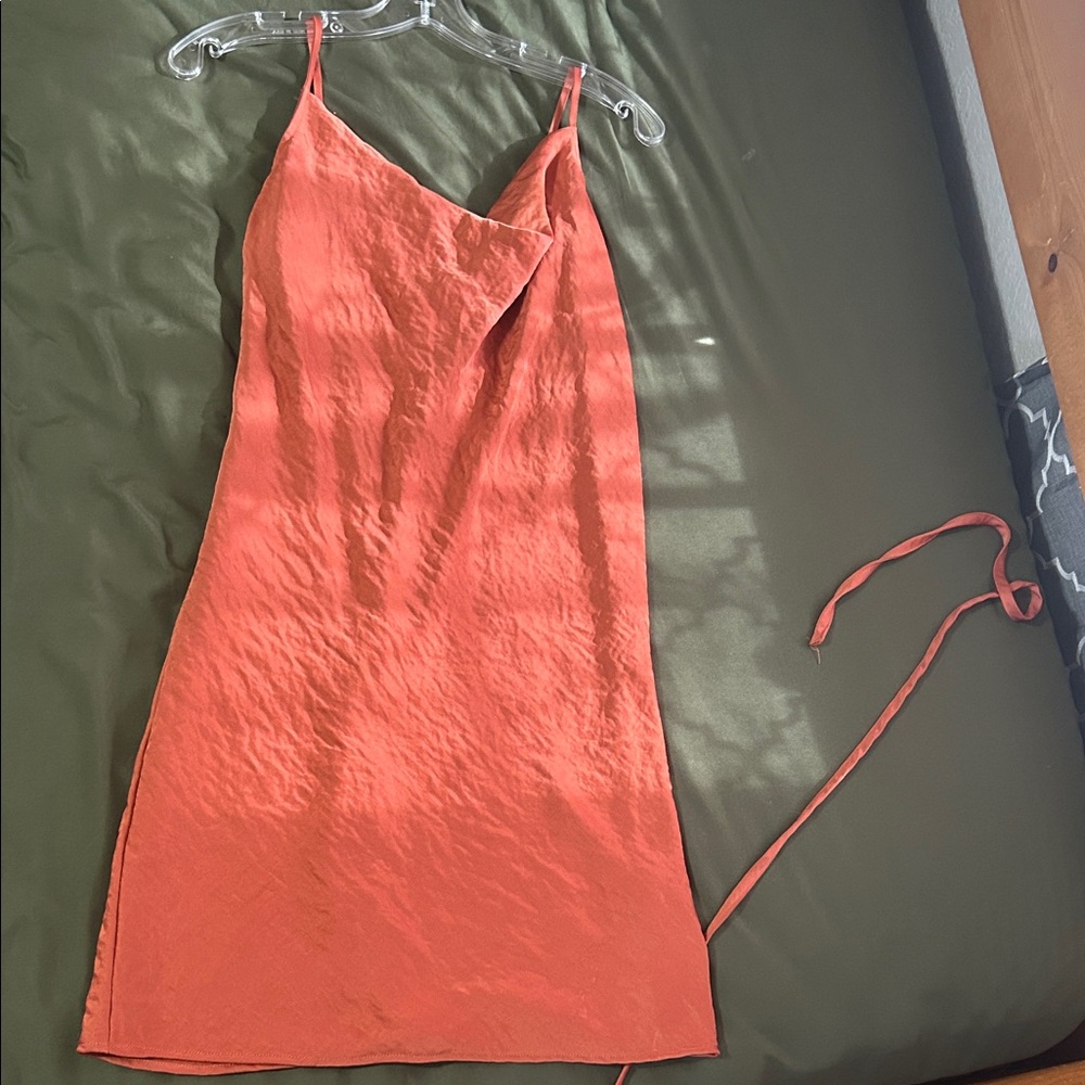 Maurices orange Silk Dress